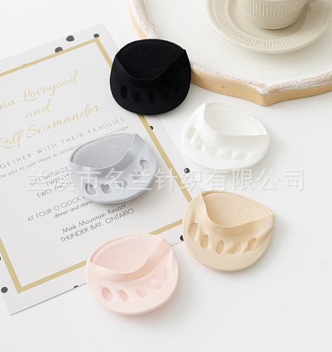 Forefoot half socks five-toe socks women's invisible sweat-absorbent split-toe socks summer thin high-heeled shoes socks socks soles