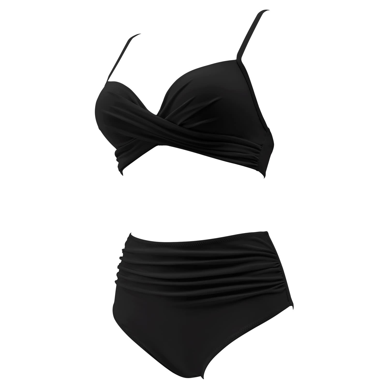 182g Weight Sexy Feel Of Sensation Mid Waist Panties Waist Bralette Bra Category Polyester Fabric Type 2 Pieces Set Quantity Swimming Pool, Beach Occasion Solid Color, Leopard Pattern Women's Gender Women's Solid Color Leopard 2 Pieces Set Bikinis Swimwear 13