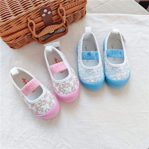Export daily single autumn new children's student shoes baby soft-soled shoes one-foot elastic band children's shoes 1-6 years old