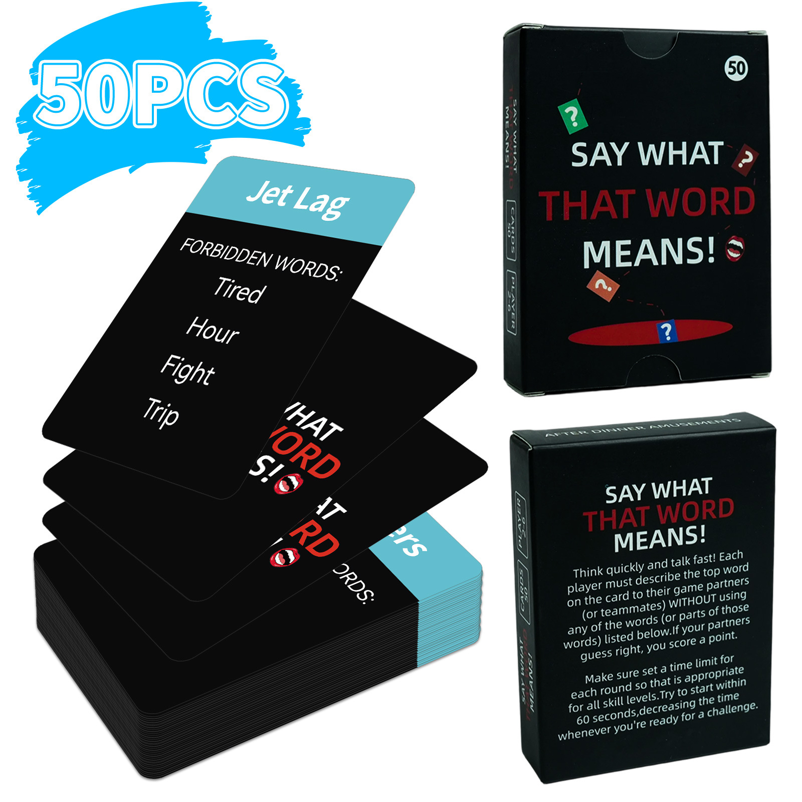 New Cross-border 50-piece Board Interactive Card Set: Create Your Own Drinking Game With Fun And Creative Descriptions_voghion.com