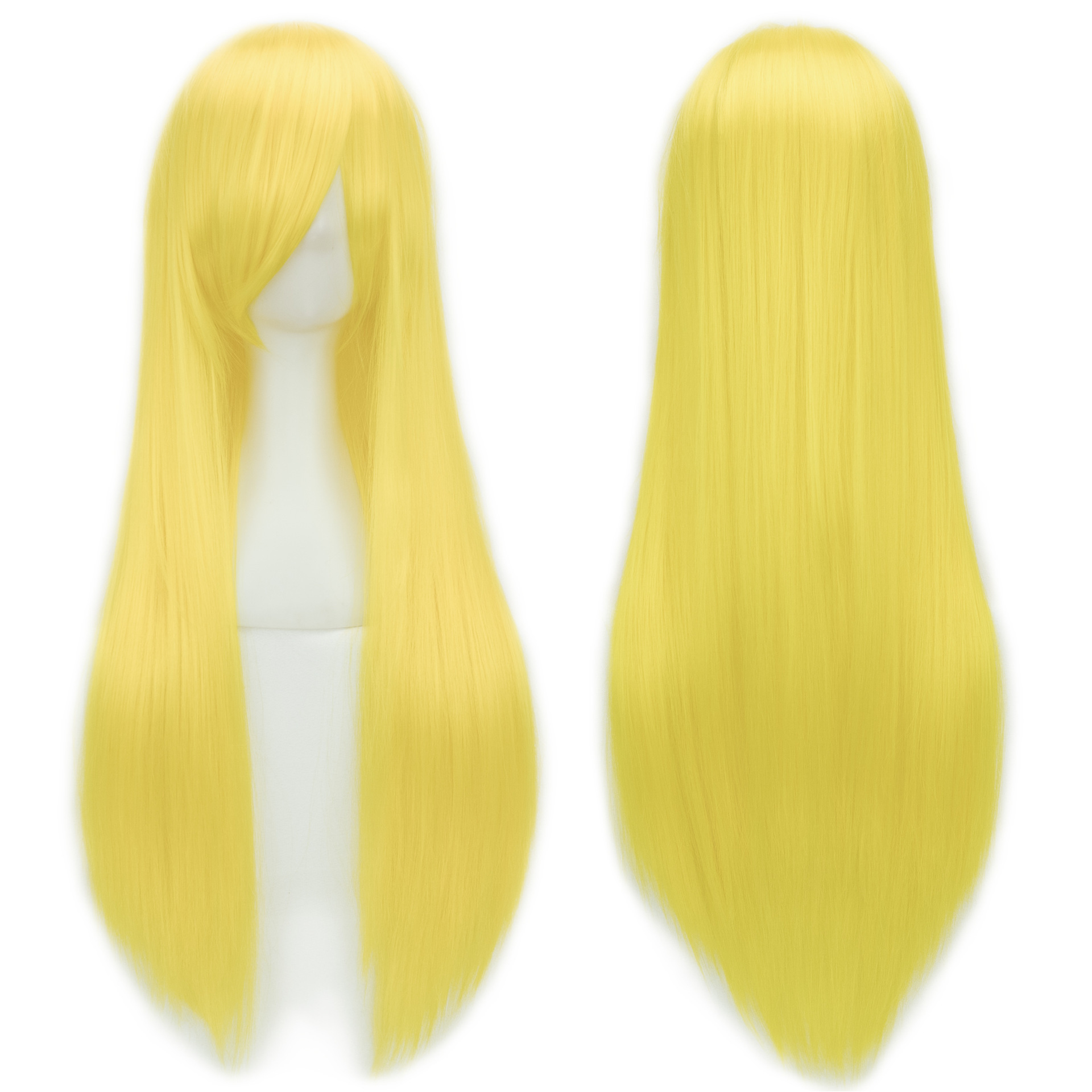 European and American Style Wig 80cm Colorful Long Straight Hair Anime Cos Wig High-Temperature Fiber Chemical Fiber Hair Head Cover - photo 27