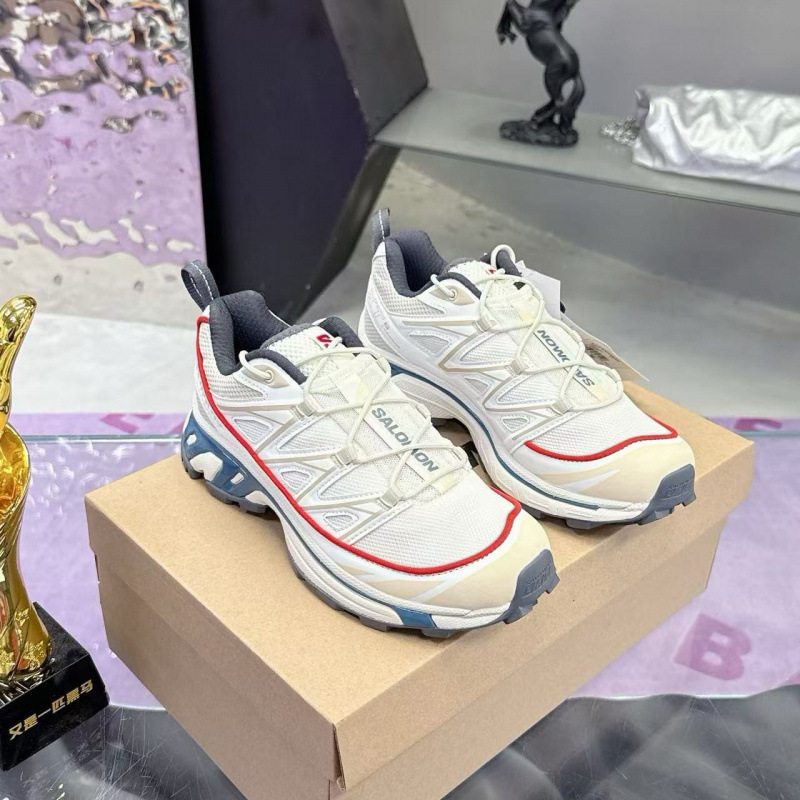 Salomon Salomon Xt-6 Expanse White Blue Pink Retro Men's and Women's Outdoor Functional Running Shoes 472885