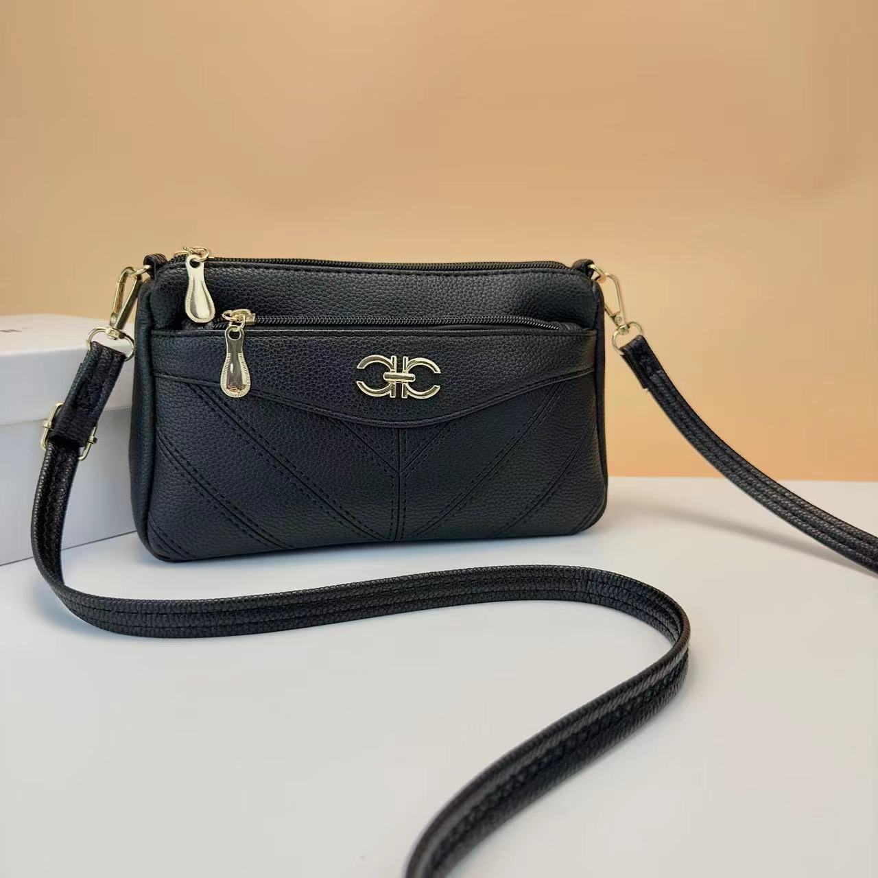 Nueva bolsa bolso del teléfono móvil de las mujeres 2023pu nuevo bolso de la momia de las mujeres de mediana edad y ancianas mini bolso del mensajero del hombro Bolso pequeño