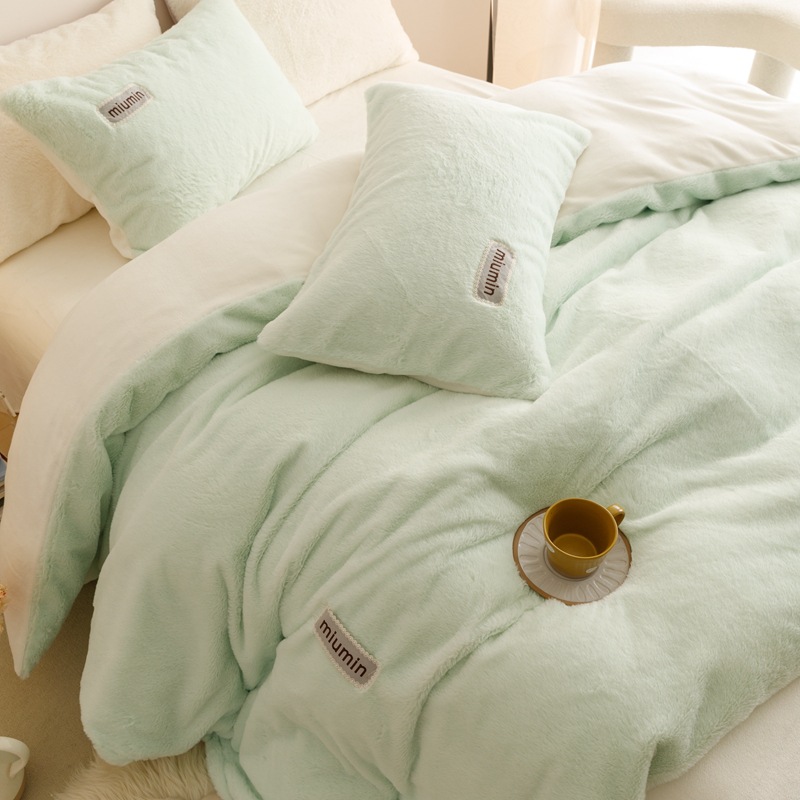 Mm vitality rabbit velvet-green + white