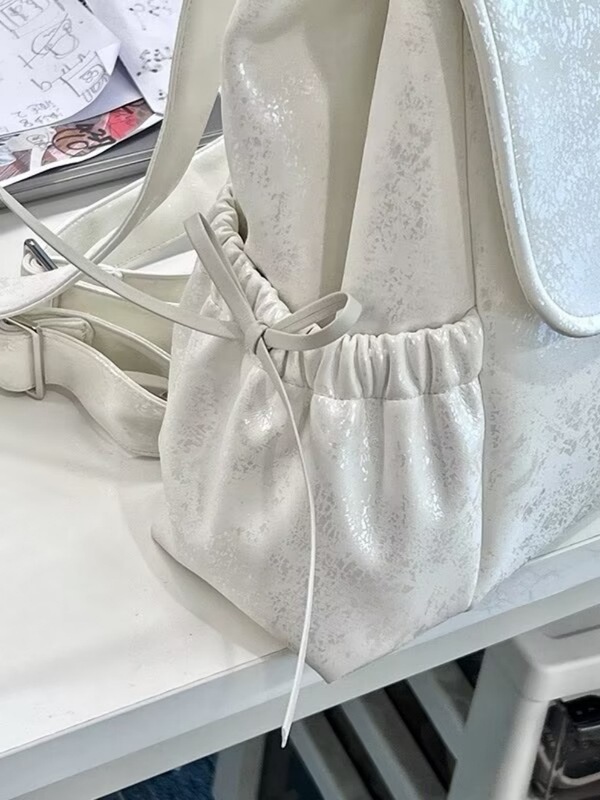 芭蕾风蝴蝶结双肩包高级感包包女2025夏季新款学生大容量百搭背包|undefined