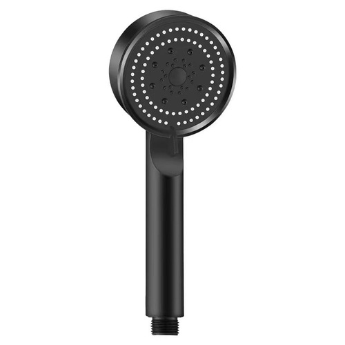 Factory large water spray five-speed multi-functional pressurized shower head black shower head single head set