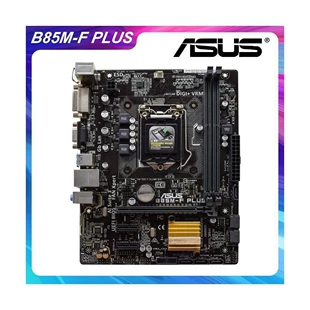 Материнская плата (ASUS) B85M-F PLUS — Micro ATX, DDR3, для процессоров Core i7/i5/i3 4-го/5-го поколения