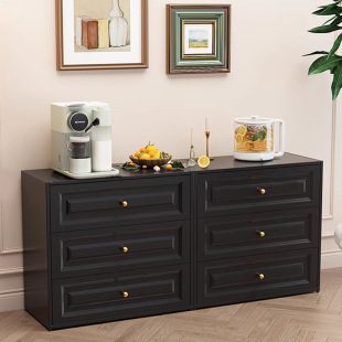 Steel Three-Drawer Cabinet Light Luxury Ins Standing Cabinet Dining Room Multifunctional Drawer Cabinet Living Room Entryway Storage Cabinet Bedroom Drawer Cabinet