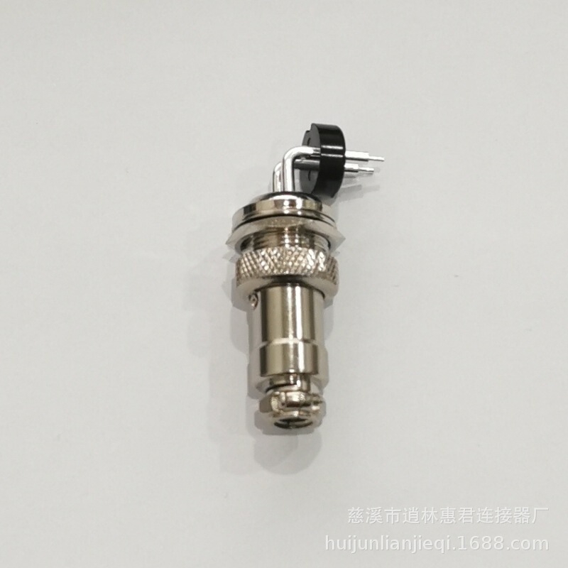 Aviation plug curved pin GX16-2-3-4-5-6-7-8-9-10-12 core circuit board PCB solder board connector