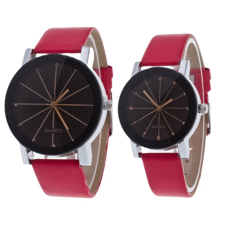 Fabricante de relojes de pareja con correa de cuero al por mayor, un par de relojes con correa de cuero manchado, relojes para mujer, relojes de moda y únicos para estudiantes, otros.