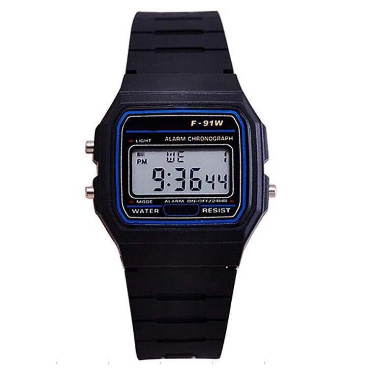 2020 explosion LED electronic watch WR F91W silicone A159 Harajuku style fashion watch multi-function student watch