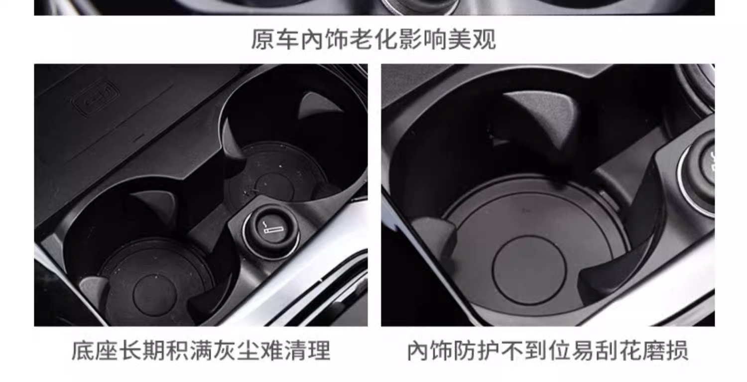 Suitable for BMW 3 Series i35 series X3iX3X4X5 wireless charging protective cover non-slip water cup mat for car interior decoration