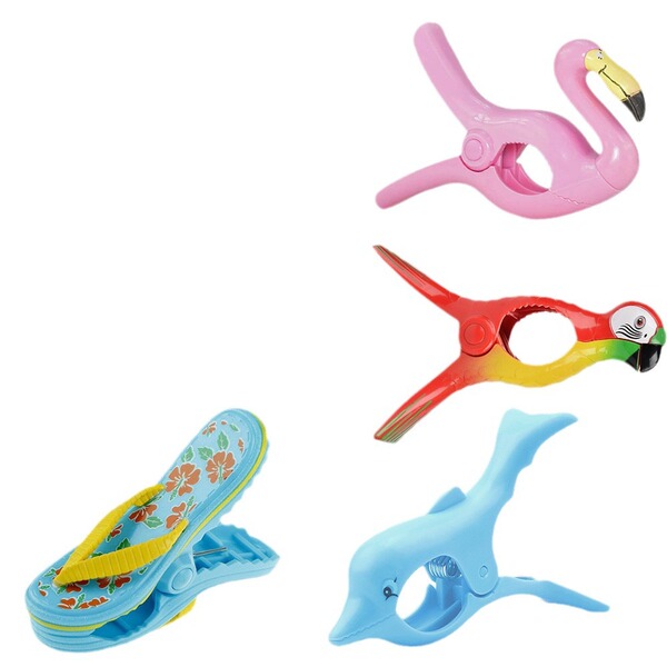 Cartoon beach drying rack