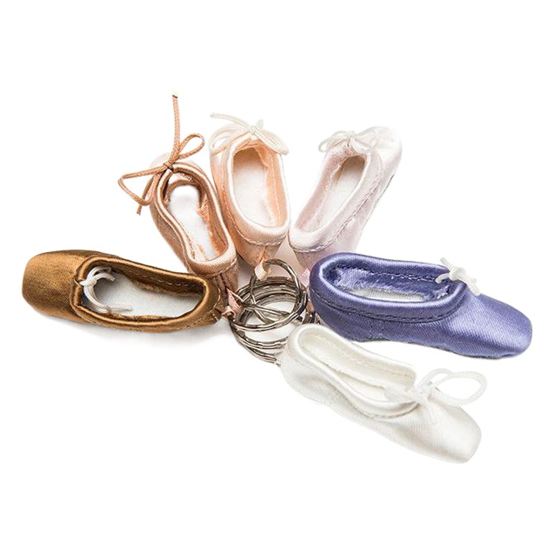 Sansha hecho a mano ballet danza zapatos de Punta pequeña joyería mini zapatos satén llavero