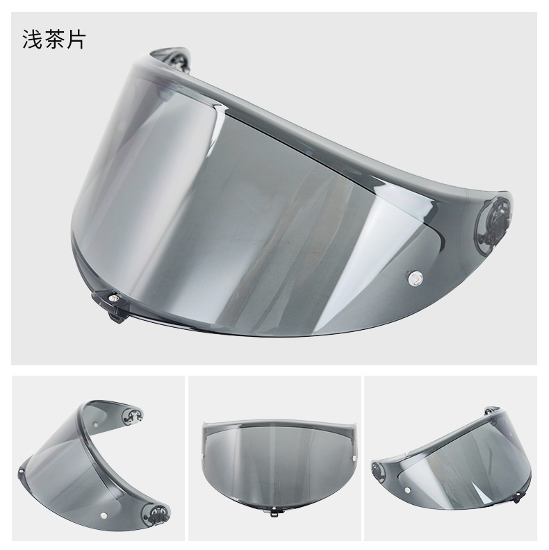 Motorcycle Helmet K6 Lens Compatible with Agv K6 K6S Models, Sun Protection Visor, Day and Night Universal Full-Face Helmet Accessory