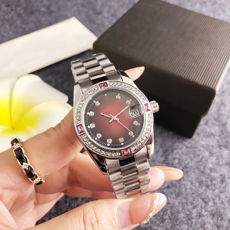Amazon Wish Watch Women's Quartz Watch with Calendar Steel Strap Watch Fashionable Diamond Business Women's Watch Amazon Wish Watch Women's Quartz Watch with Calendar Steel Strap Watch Fashionable Diamond Business Women's Watch