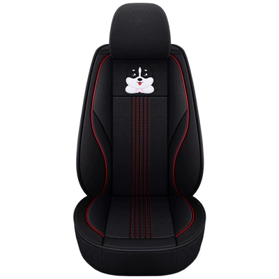 Wholesale customized linen cartoon seven-seat special car seat cover 7-seat commercial car bread small goods seat cover (Modelə uyğun (Original) oturacaq örtükləri) - bls-mysterious-black-single-seat-standard-edition-1
