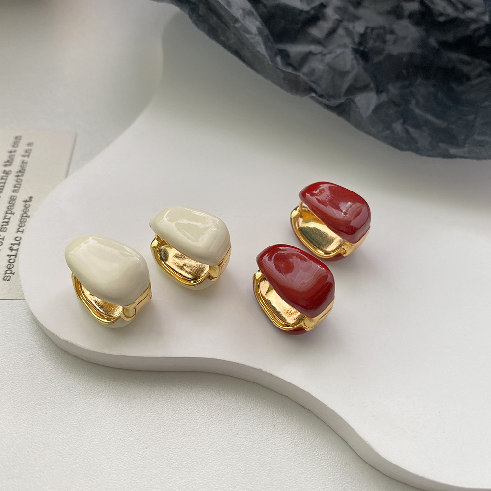 Copper Material 18K Gold Plated Plating 1 Pair Modern Style U Shape Plating Copper 18k Gold Plated Earrings