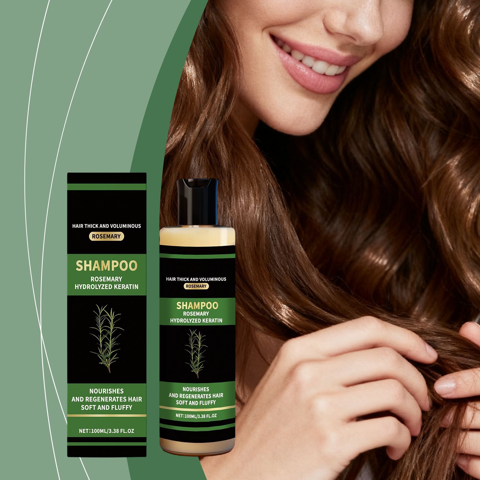 Cross-Border Hot-Selling Product: Keratin Moisturizing Shampoo, Gentle Care for Scalp and Hair, Smoothing Care Shampoo
