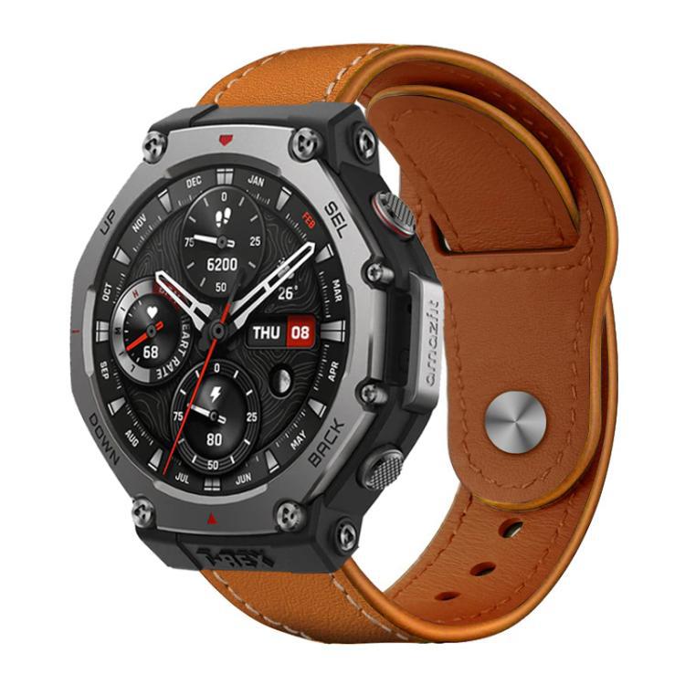 xDfind General Buckle Correa de cuero 22mm