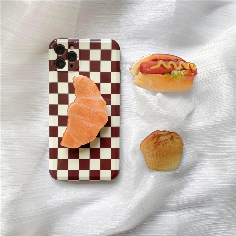 17g Weight Airbag Bracket Classification Acrylic Material Ice Cream, Waffle, Croissant, Cake Pattern Cute Style Ice Cream Waffle Croissant Acrylic Cute Airbag Bracket 5