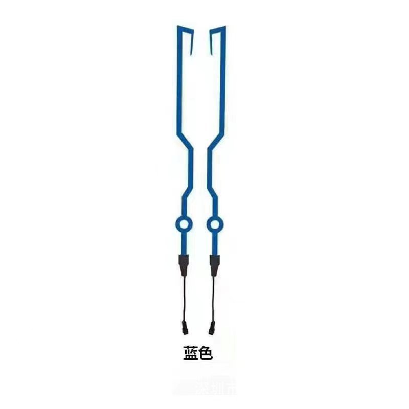 1~2개의 헬멧 스트립 블루