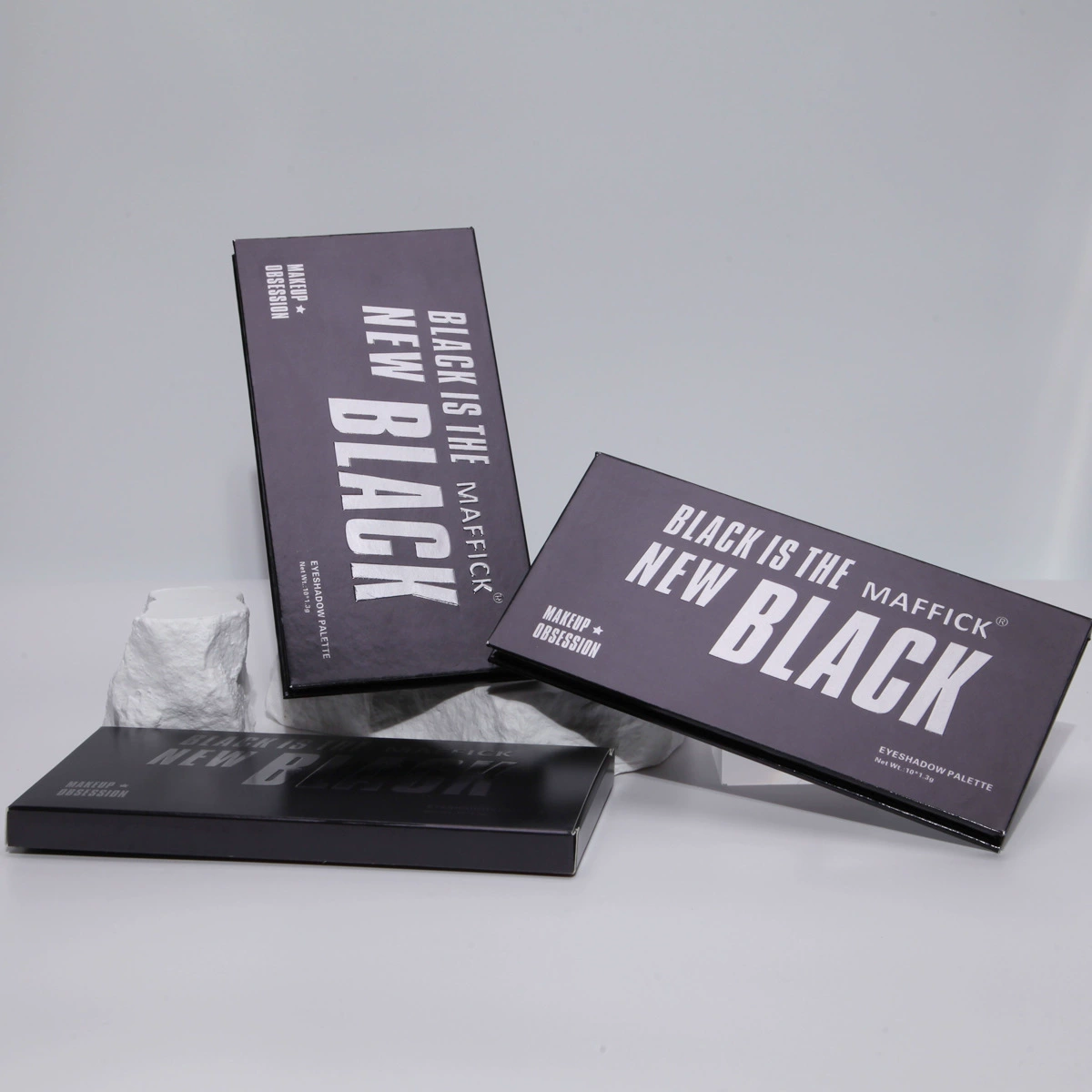Cross-border MAFFICK 10-цветная палетка теней BLACK smoky makeup зерно светлый кристаллический глазной макияж новый опт