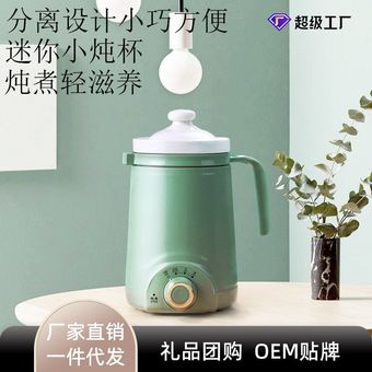 办公室保温热奶养生杯多用便携电煮杯陶瓷煲汤泡花茶燕窝电热炖杯