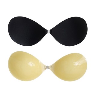 New Round Cup Bra with Hand-Applied Adhesive, Push-Up, Sexy, Breathable, Strapless Invisible Bra for Wedding Dresses, Plus Size