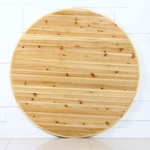 实木大圆桌杉木圆桌可折叠圆桌子家用酒店多人圆台酒席桌面圆桌面