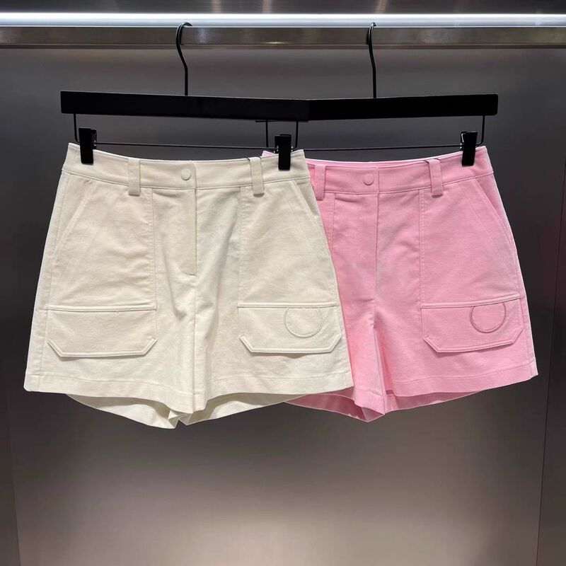 26 New Spring and Summer Golf Clothing for Women, High-Waisted Slim Shorts, Outdoor Casual Sports Versatile Slimming Pants