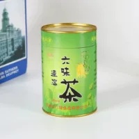 Круглая картонная коробка для чая из крафт-бумаги, цилиндрическая подарочная коробка, упаковка для чая и продуктов, бумажная банка с возможностью персонализации