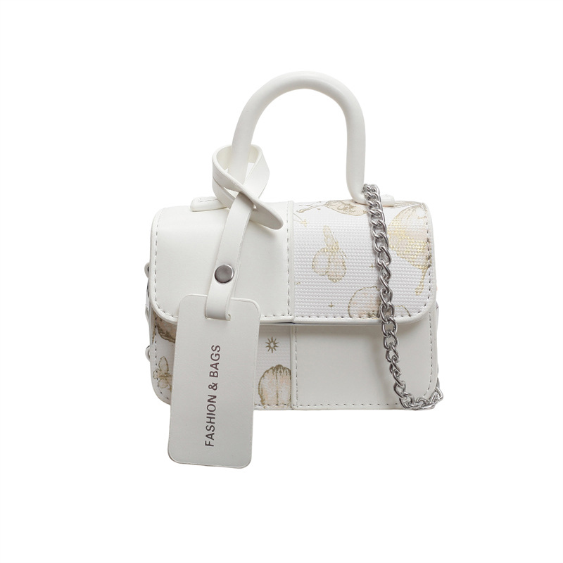 Bolso popular de este año 2025, otoño nuevo pequeño fresco mariposa bolso de hombro de mujer, bolso de empalme de moda