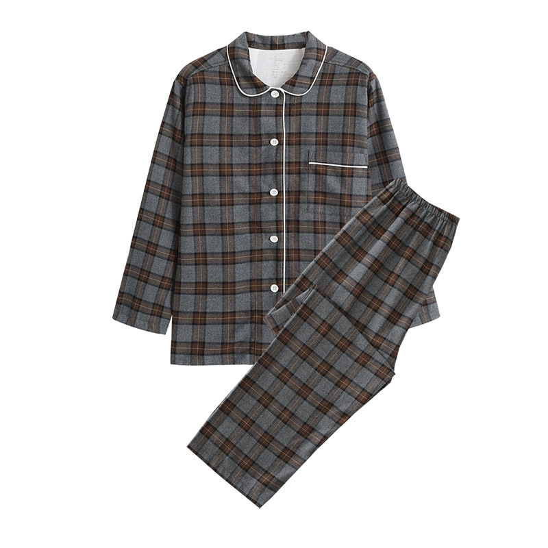 (Women) Cotton Flannel Chocolate Pair Set