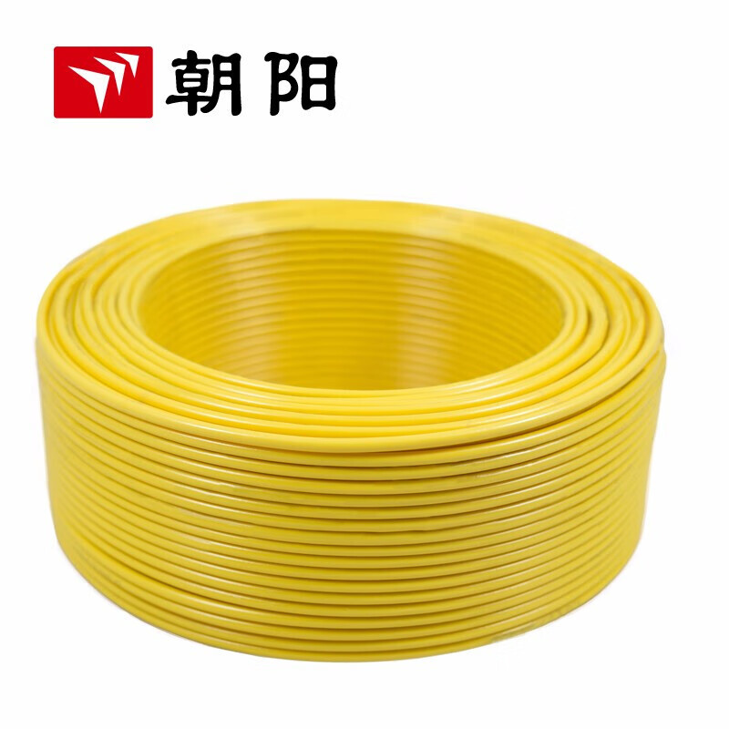Chaoyang cable ZB-BV 4 cuadrados cable ignífugo estándar nacional cable de núcleo único cable de aire acondicionado de cobre 100 metros amarillo image 3
