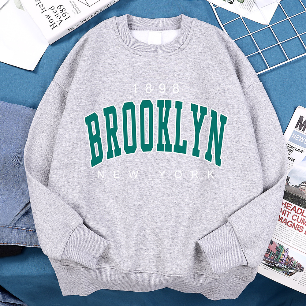 1898 Brooklyn New York Printing Clothes Man Pullover Fleece