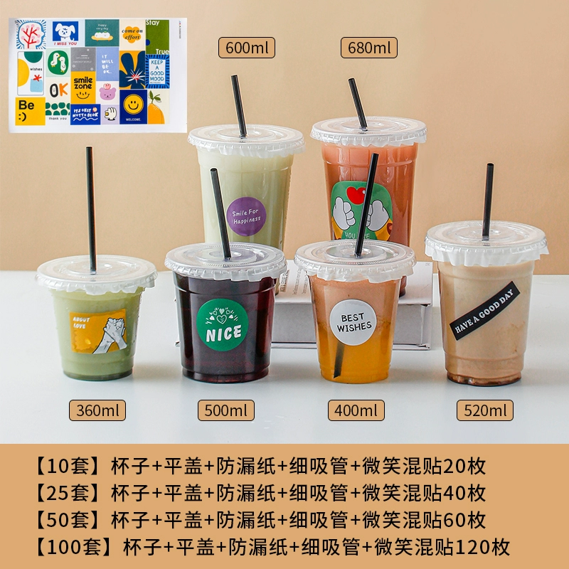 Disposable coffee plastic glass, hermetic pack, tea cup
