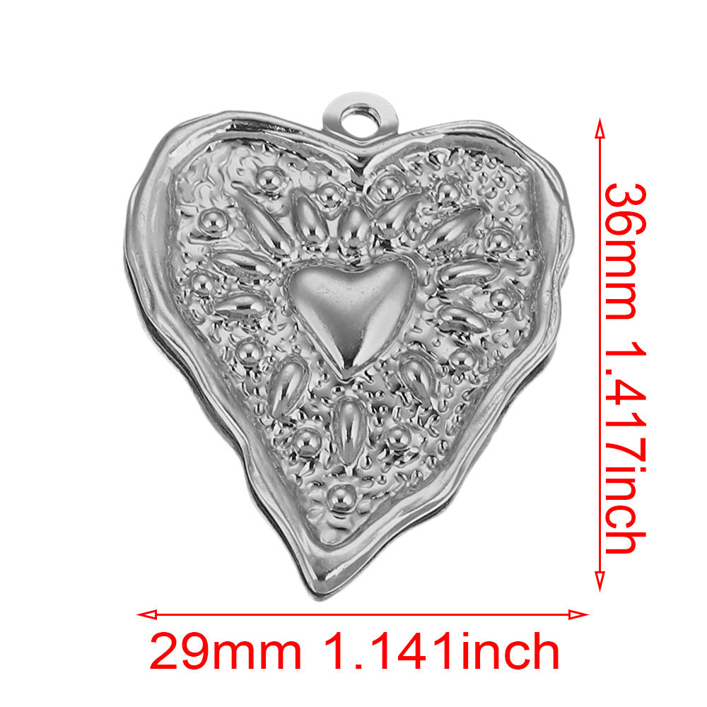 Acero inoxidable transfronterizo europeo y americano colgante multi-diseño bricolaje accesorios de joyería hechos a mano amor guirnalda colgante redondo colgante