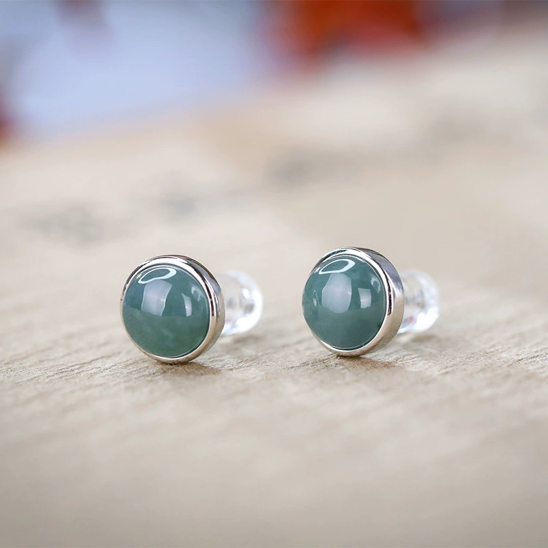 S925 серебряный инкрустированный натуральный изумруд