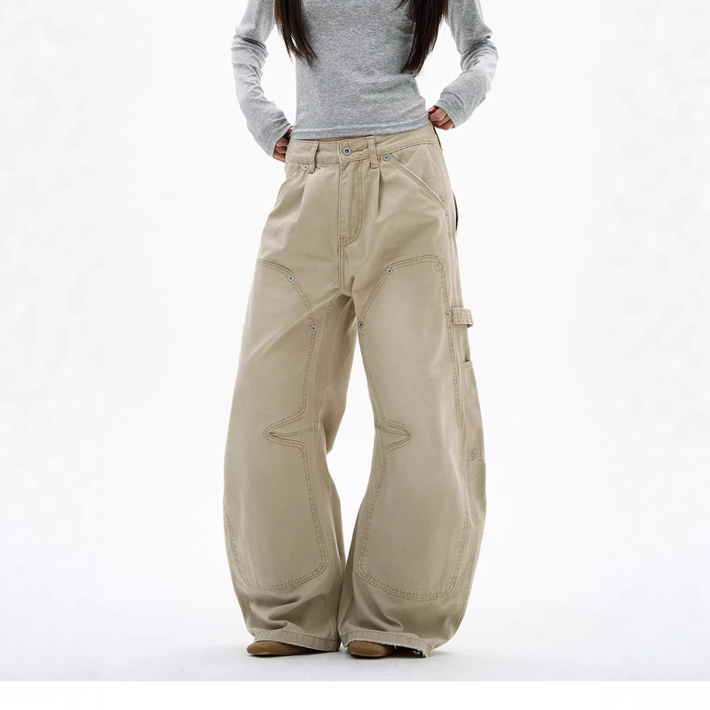 American-Style Design Niche Lumberjack Work Pants for Men, Spring and Autumn, High-End Cool Denim Jeans, Couple Pants, Trendy American-Style Design Niche Lumberjack Work Pants for Men, Spring and Autumn, High-End Cool Denim Jeans, Couple Pants, Trendy