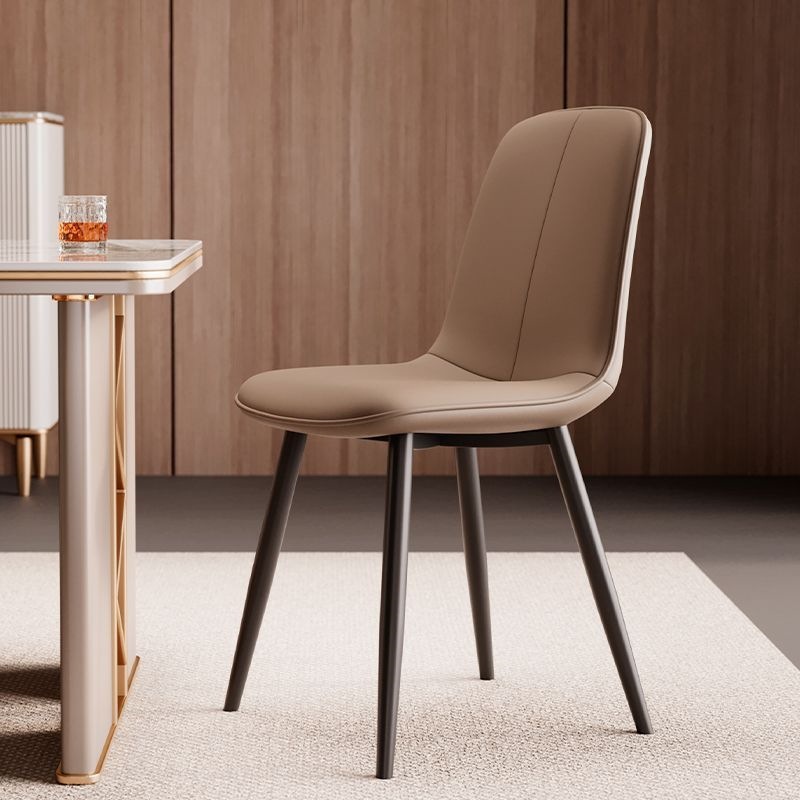 Sillas de comedor domésticas nórdicas lujosas sillas de respaldo de hierro forjado modernas y simples para negociar mesas de comedor taburetes sillas