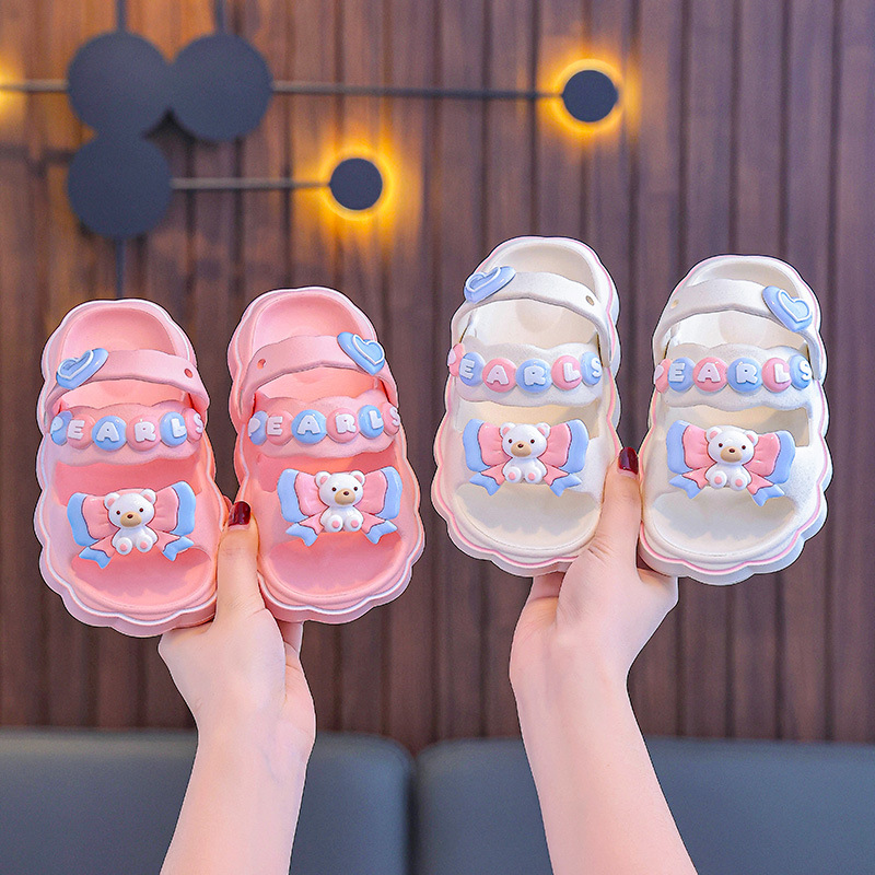 Nuevas sandalias EVA para niños lindos niños dos zapatillas de verano suaves antideslizantes zapatillas de bebé