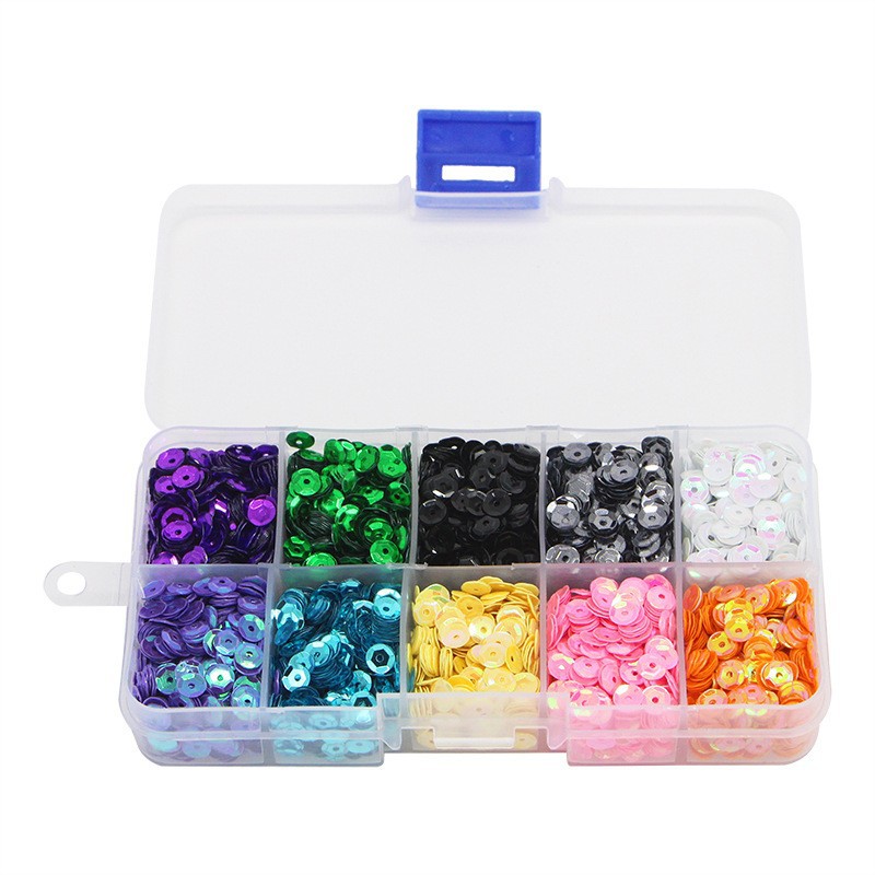 DIY Sequin Jewelry Making Type 1 Box Plastic Solid Color DIY Sequin
