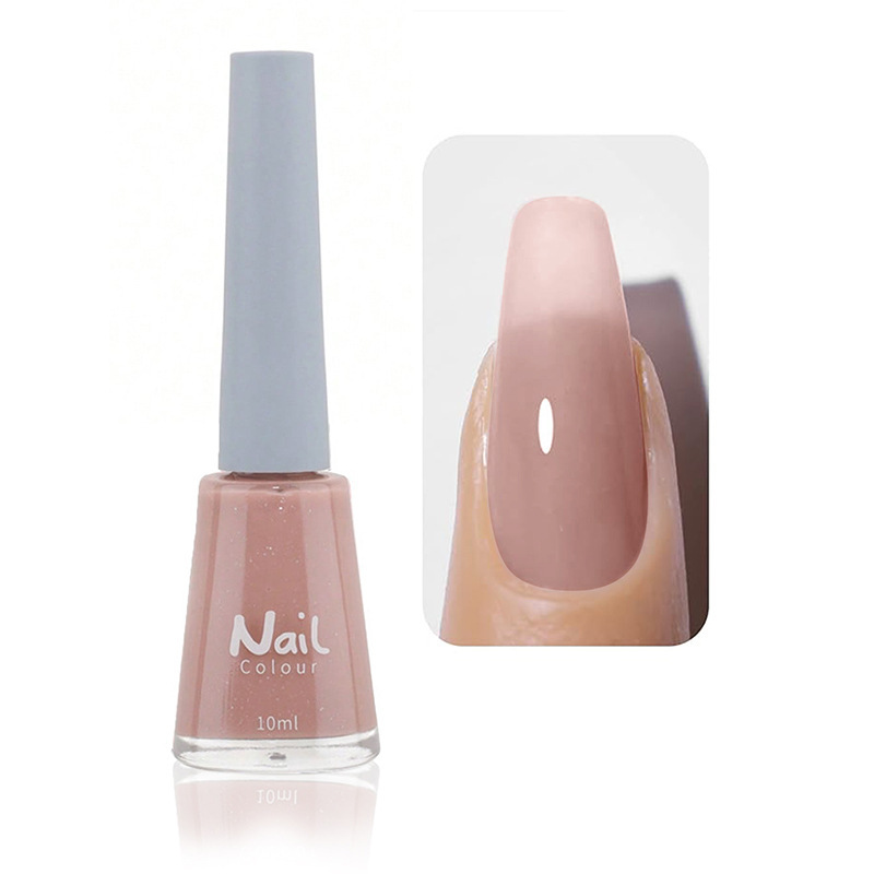 Oily non-peeling long-lasting nail polish baking-free quick-drying non-fading nude transparent nail polish wholesale
