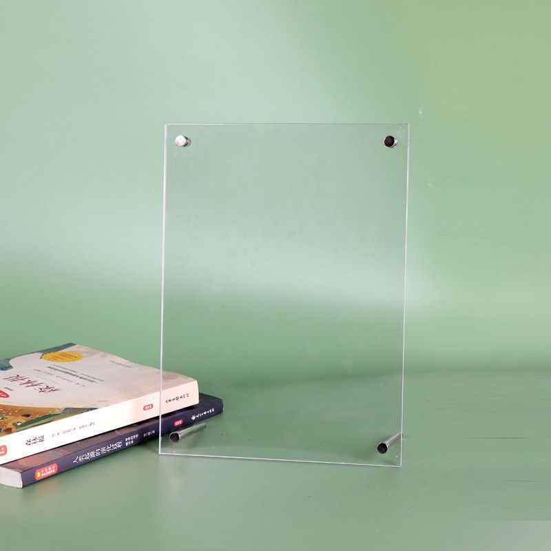 图片展示架亚克力相框摆台a4荣誉证书框透明水晶6寸7寸a3裱框奖状