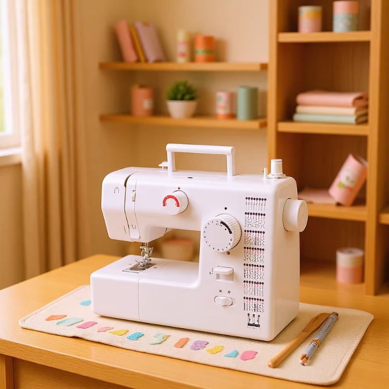 跨境爆品SM705缝纫机金属支架家用多功能全自动锁边吃厚59种线迹