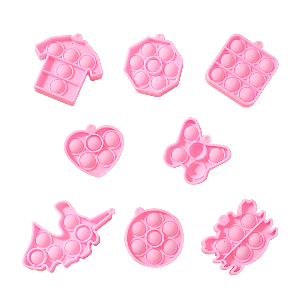 Bijoux En Gros Silicone Bubble Toy Collier Boucle D&#39;oreille Porte-clés Accessoires Nihaojewelry display picture 7