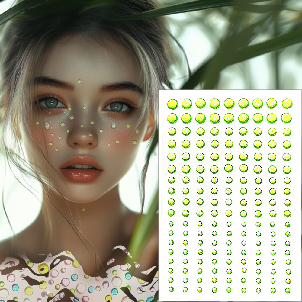 162 pieces| Transparent green water beads