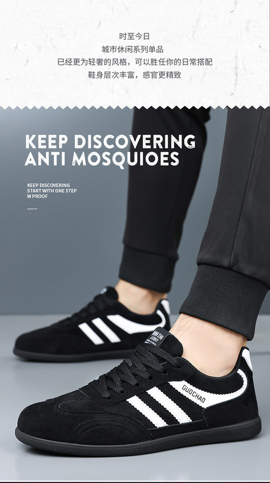 Giày sneaker nam cổ thấp thoáng khí phong cách retro, đế mềm, gót thấp 1–3 cm — 5516 màu kaki, 5516 màu đen, 5516 nâu chi tiết 7