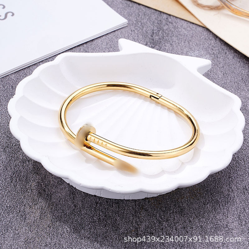 Kajia Nail Diamond Hot Selling Buckle Titanium Steel Bracelet Now Factory Direct Sales Stainless Steel Vacuum 18K Hand Jewelry Kajia Nail Diamond Hot Selling Buckle Titanium Steel Bracelet Now Factory Direct Sales Stainless Steel Vacuum 18K Hand Jewelry